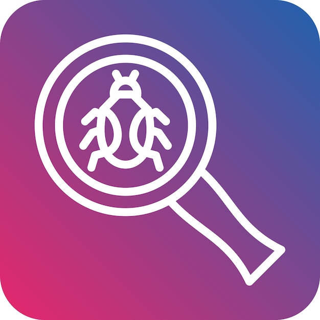 Estilo del icono de búsqueda de errores de diseño vectorial