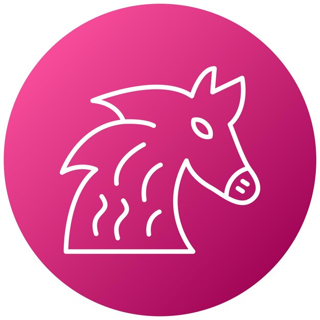 Estilo del icono del caballo