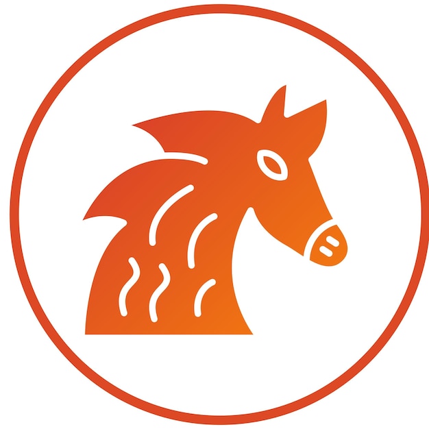 Estilo del icono del caballo