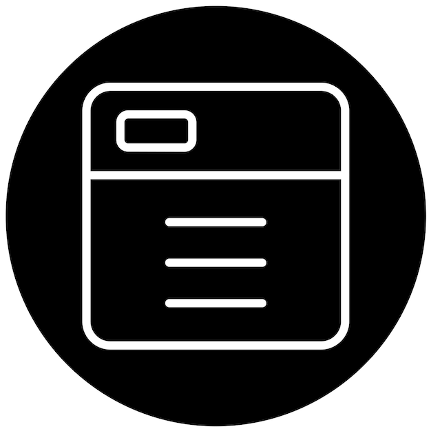 Estilo del icono de la cabecera del diseño vectorial