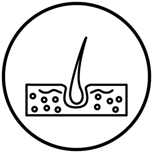 Estilo del icono del cabello