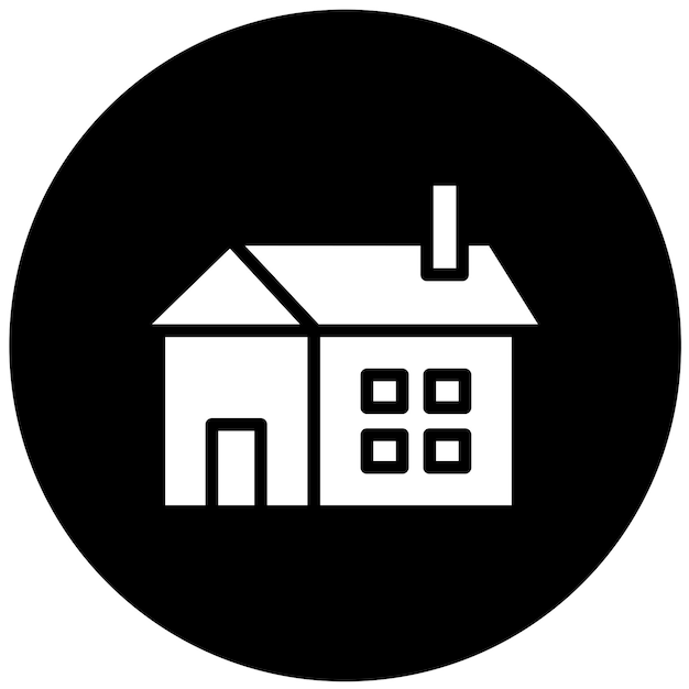Estilo del icono de la cabina de diseño vectorial