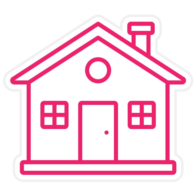 Estilo del icono de la cabina de diseño vectorial