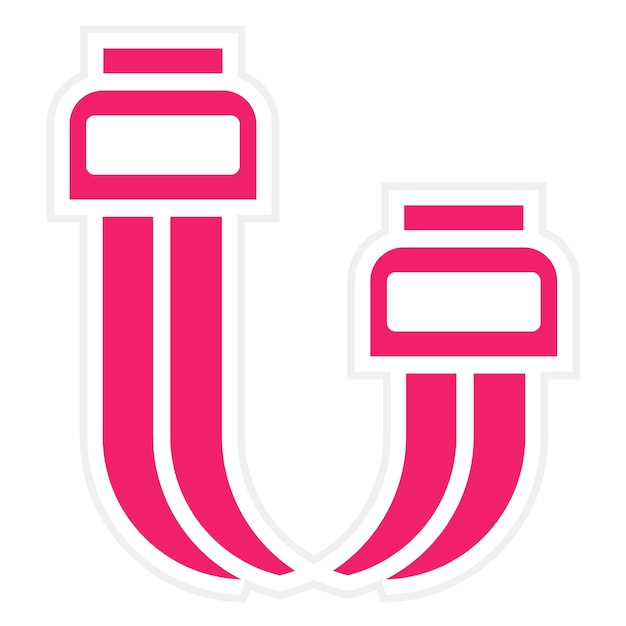 Estilo del icono del cable del IDE de diseño vectorial