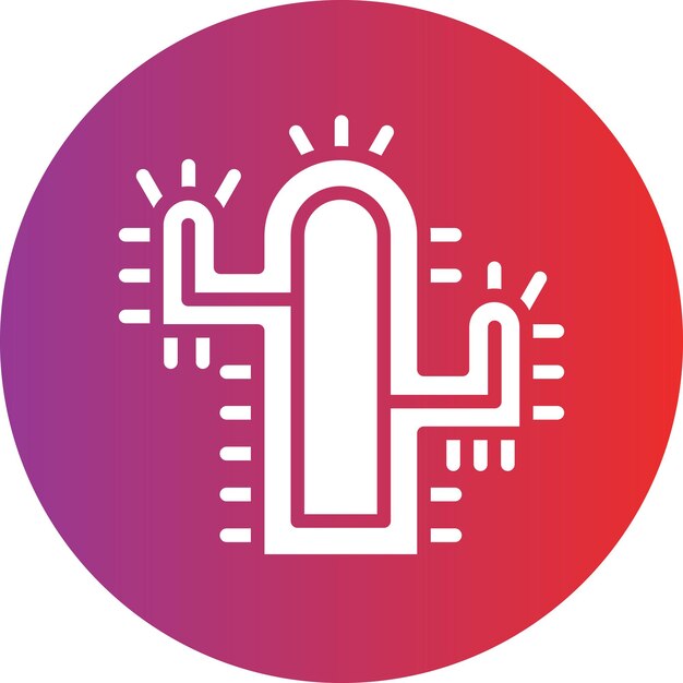 Estilo del icono del cactus