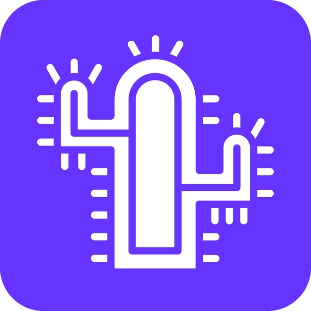 Estilo del icono del cactus