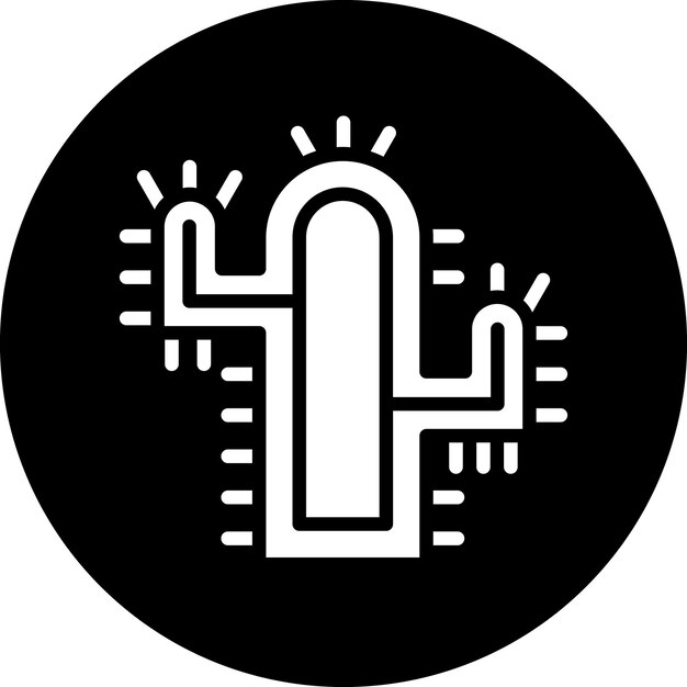 Estilo del icono del cactus