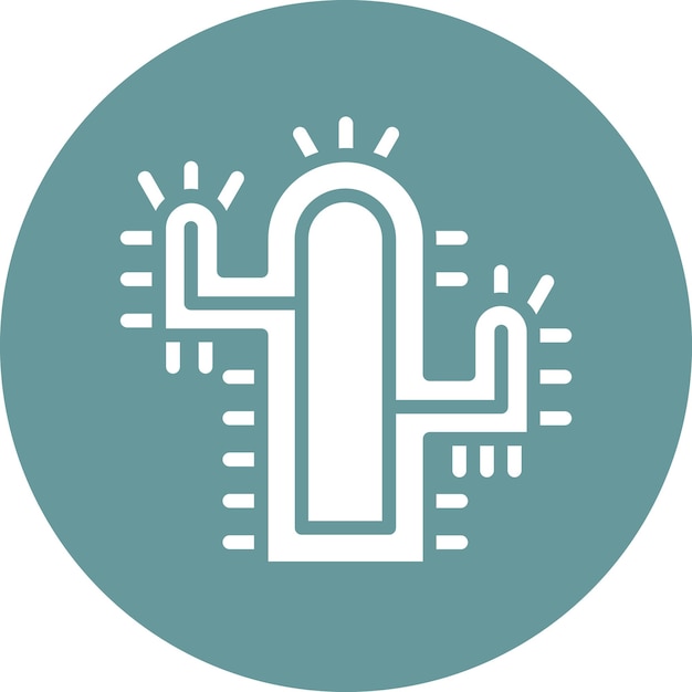 Estilo del icono del cactus