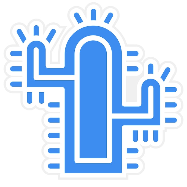 Estilo del icono del cactus