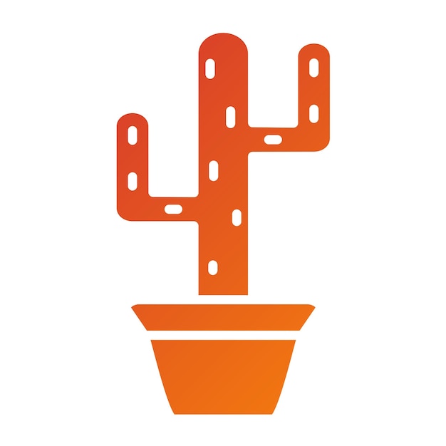 Estilo del icono del cactus