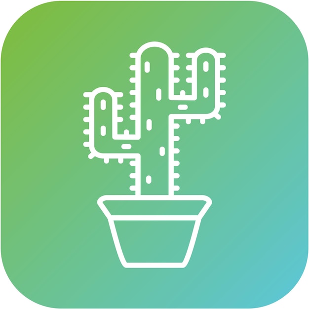 Estilo del icono del cactus