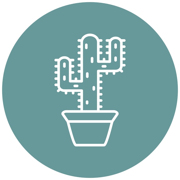 Estilo del icono del cactus