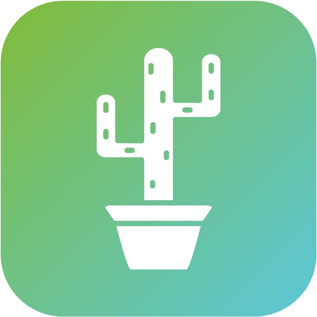Estilo del icono del cactus