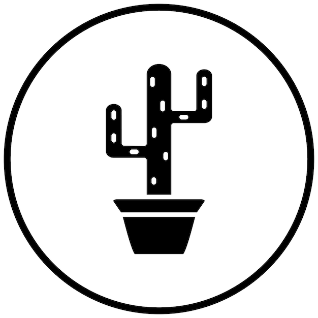 Estilo del icono del cactus