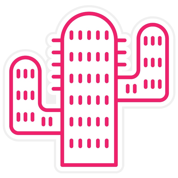 Estilo del icono del cactus