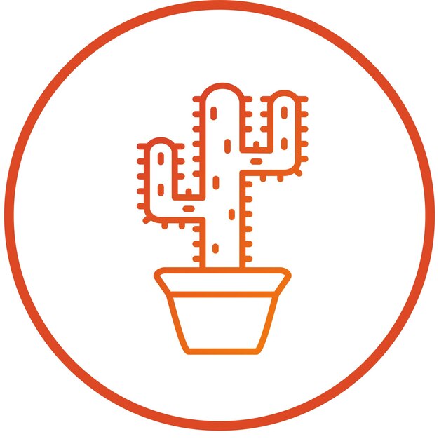 Estilo del icono del cactus