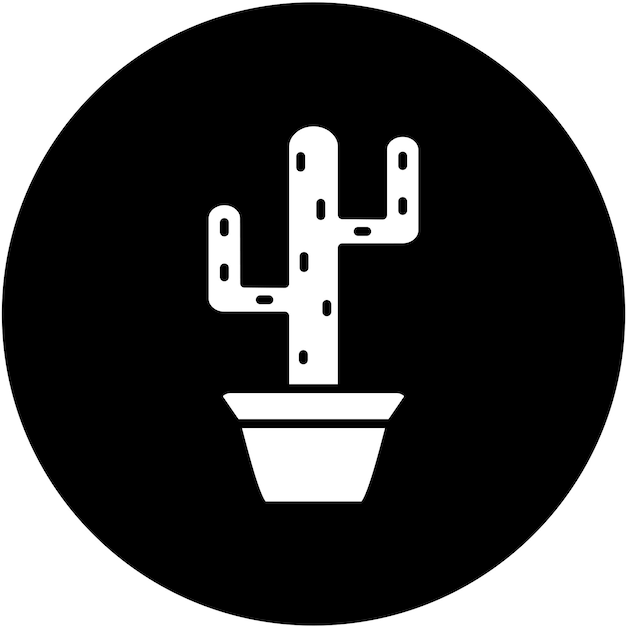 Estilo del icono del cactus