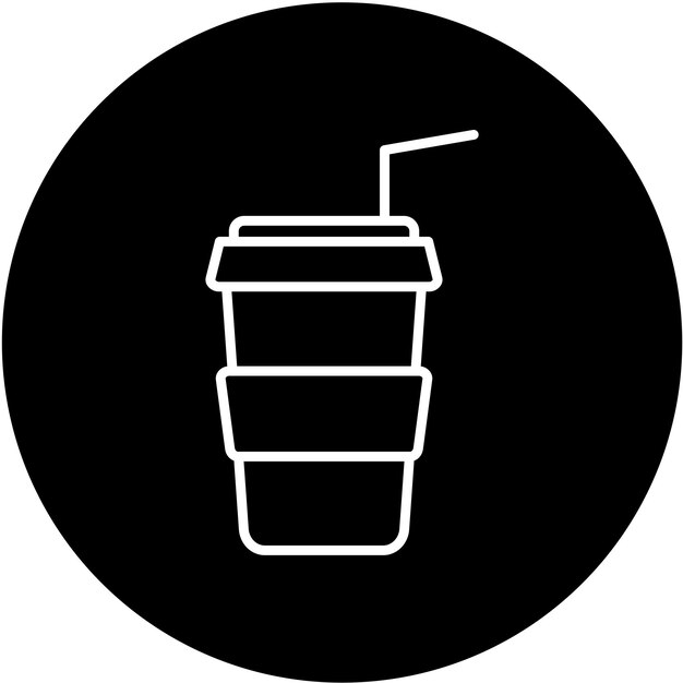 Estilo del icono del café para llevar