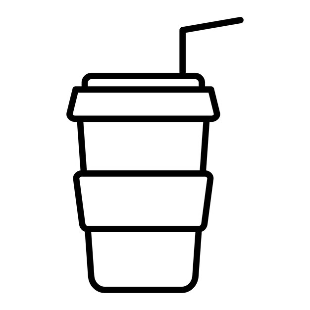 Estilo del icono del café para llevar