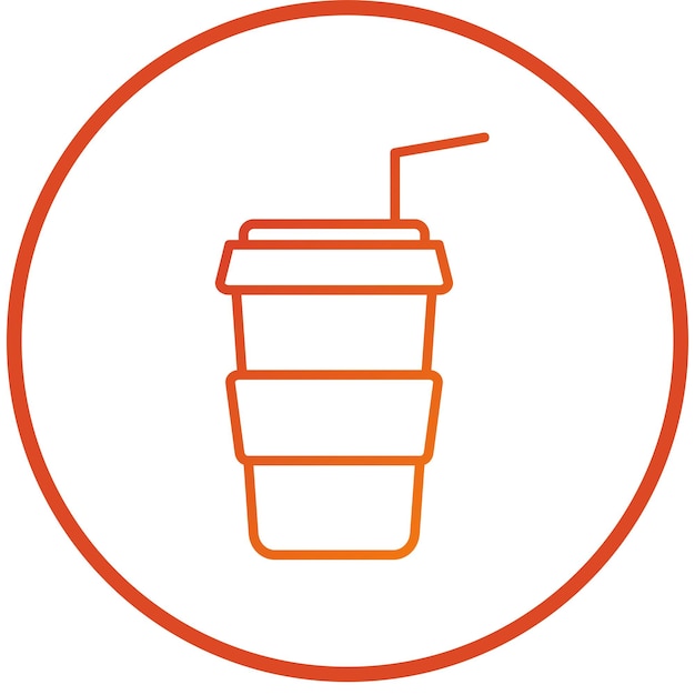 Estilo del icono del café para llevar