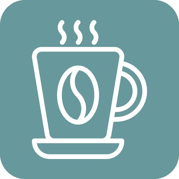 Estilo del icono del café