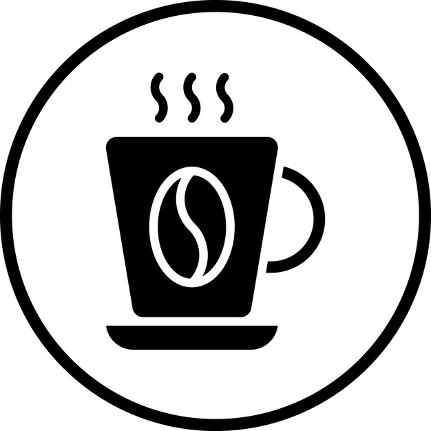 Estilo del icono del café