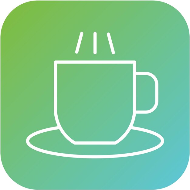 Estilo del icono del café