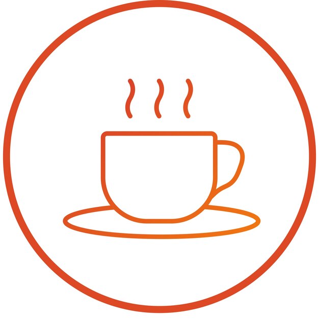 Estilo del icono del café
