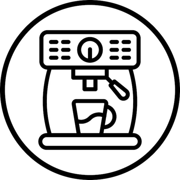 Estilo del icono de la cafetera