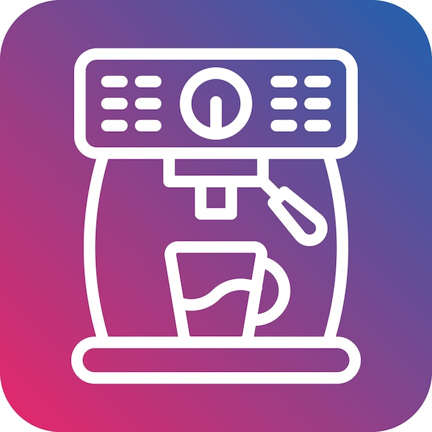 Estilo del icono de la cafetera