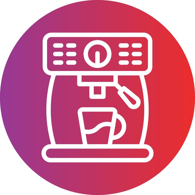 Estilo del icono de la cafetera