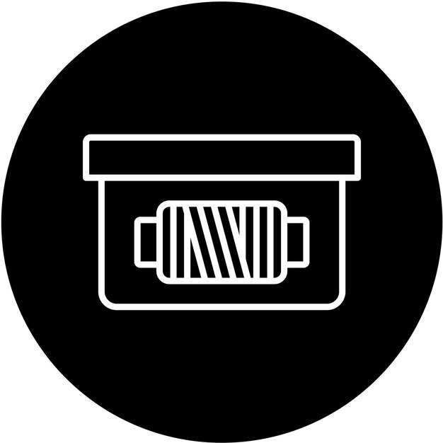 Estilo del icono de la caja de costura