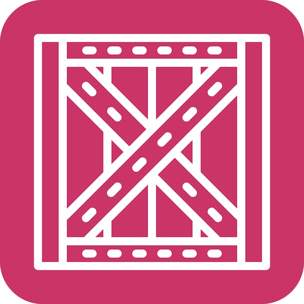 Estilo del icono de la caja de diseño vectorial