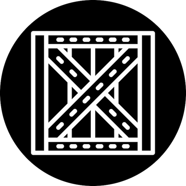 Estilo del icono de la caja de diseño vectorial
