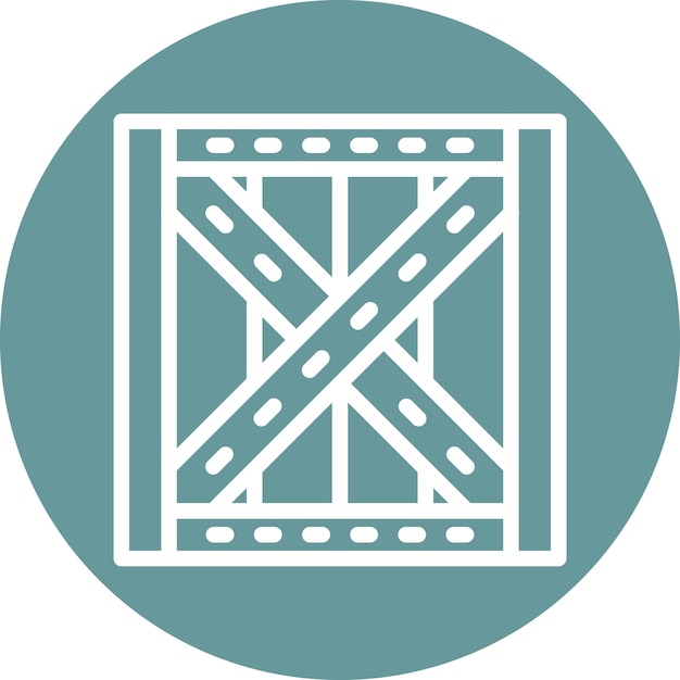 Estilo del icono de la caja de diseño vectorial