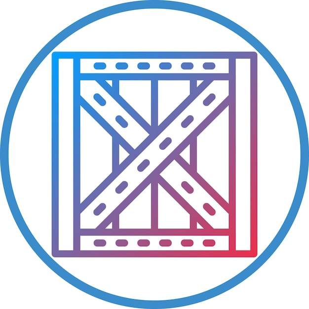Estilo del icono de la caja de diseño vectorial
