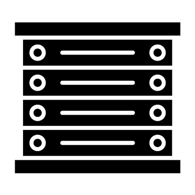 Estilo del icono de la caja de diseño vectorial