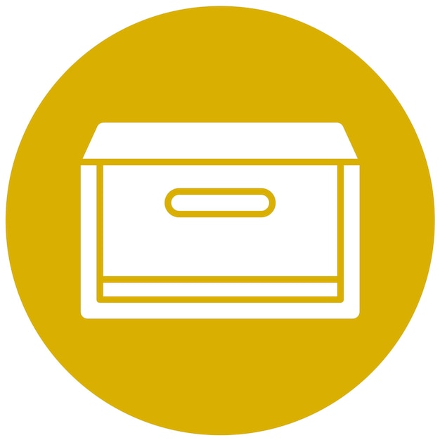 Estilo de icono de caja de diseño vectorial