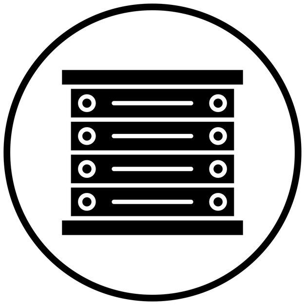 Estilo del icono de la caja de diseño vectorial