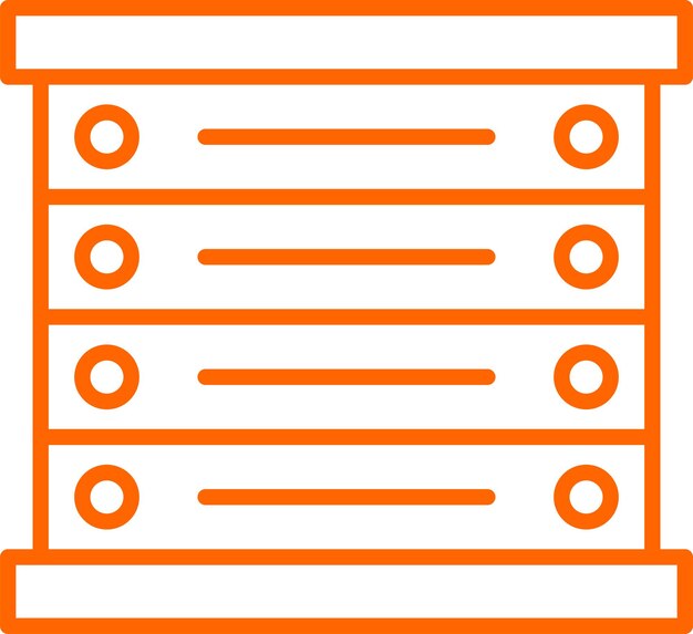 Estilo del icono de la caja de diseño vectorial