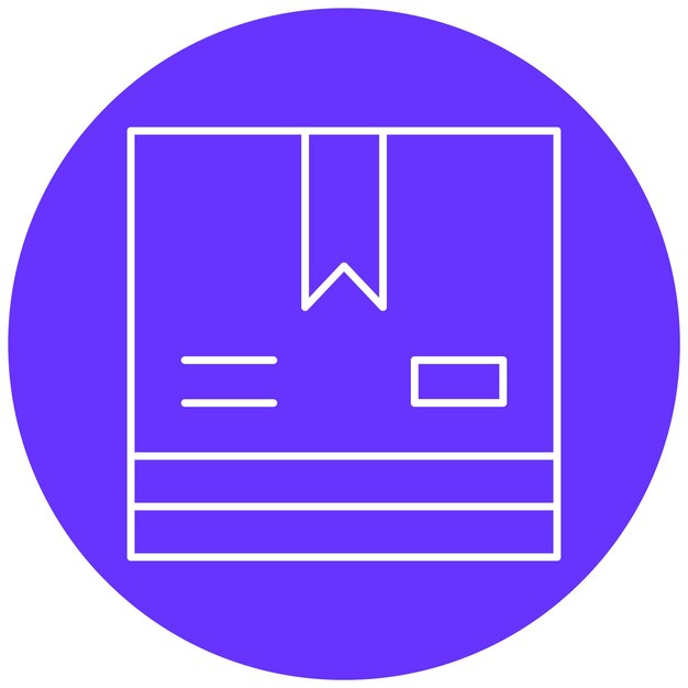 Estilo del icono de la caja de entrega de diseño vectorial
