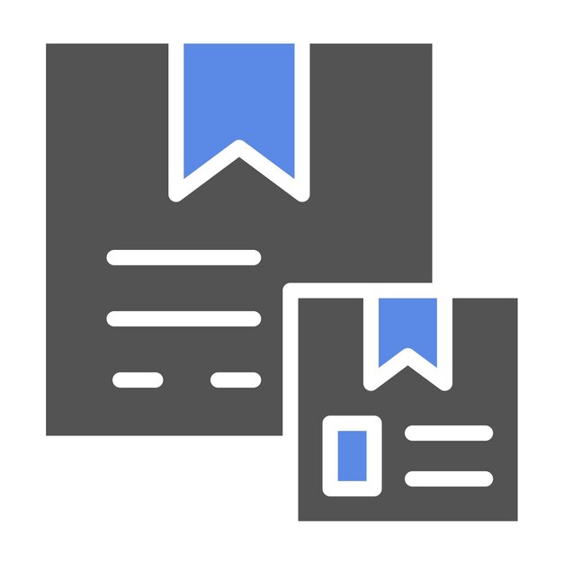 Estilo del icono de la caja de envío de diseño vectorial