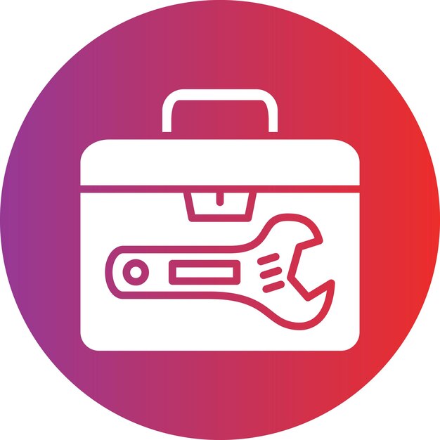 Estilo del icono de la caja de herramientas de diseño vectorial