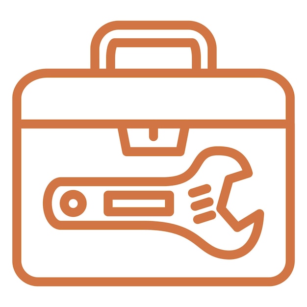 Estilo del icono de la caja de herramientas de diseño vectorial