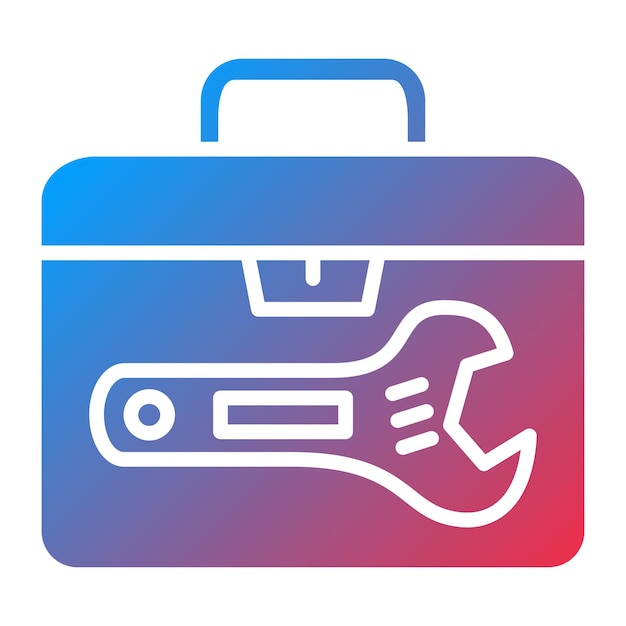 Estilo del icono de la caja de herramientas de diseño vectorial