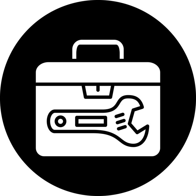 Estilo del icono de la caja de herramientas de diseño vectorial