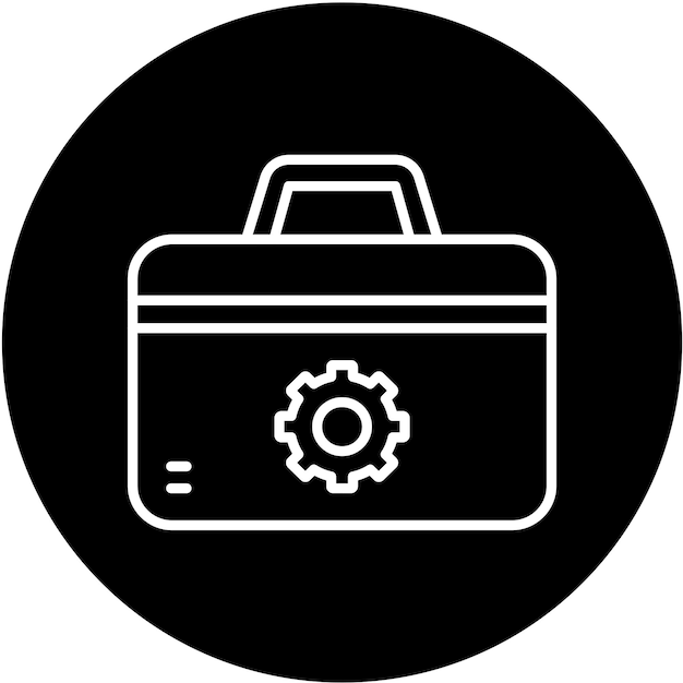 Estilo del icono de la caja de herramientas de diseño vectorial