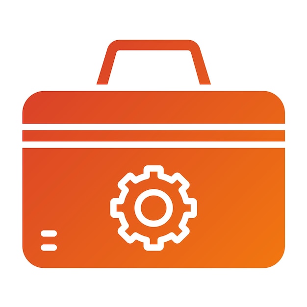 Estilo del icono de la caja de herramientas de diseño vectorial