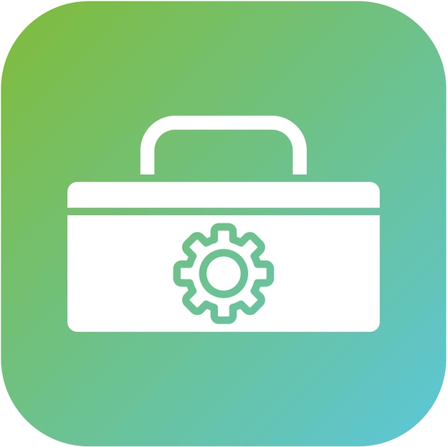 Estilo del icono de la caja de herramientas de diseño vectorial