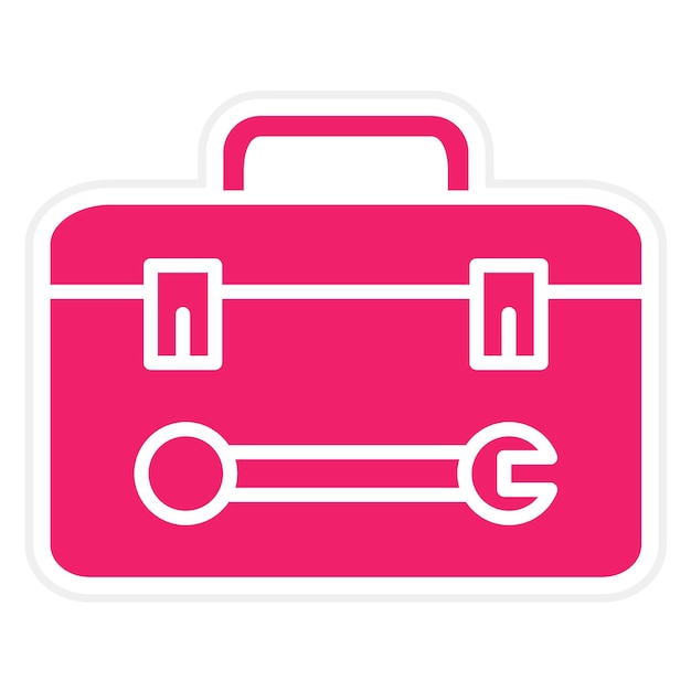 Estilo del icono de la caja de herramientas de diseño vectorial